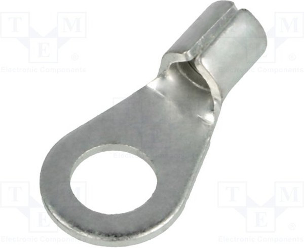 BM 01331, Наконечник: кольцевой, M6, 4-6мм2, обжим, на провод, луженые, медь