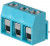 TB003V-500-P03BE, Fixed Terminal Blocks Terminal block, screw type, 5.00 , vertical, 3 poles, CUI Blue, Philip's head screw, PCB mount