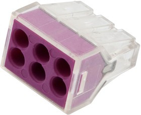 General Клемма строительно-монтажная СМК 6-проводная 0.75-2.5 мм2 с пастой 100шт 800430 GTER6-06-75-P