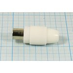 Гнездо TV, на кабель, винт, пластик, Ni, цанговое для экрана