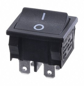 RA41231121, Rocker Switches 10A 125VAC 4.8mm Tab Off-On 2 Pole