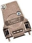 172704-0095, D-Sub Backshells 9P METAL HOOD ANGLED CABLE OUTLET