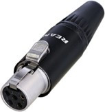 RT5FC-B, Аудио разъем XLR, Mini XLR, 5 контакт(-ов), Гнездо, Монтаж на Кабель