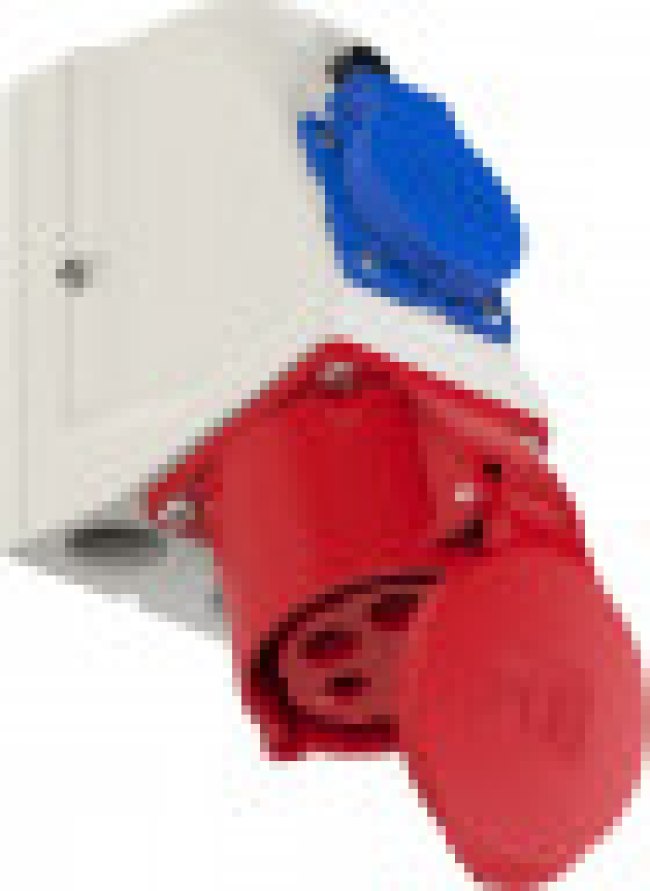 Розетка настенная комбинированная 32А 400V 3P+N+E IP44 9225-6