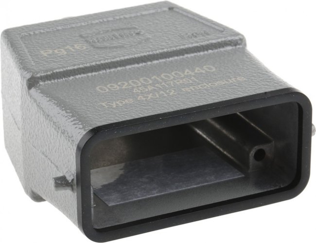 09200101440, Heavy Duty Power Connectors HAN10A PG13.5 TOPENT METAL HOOD