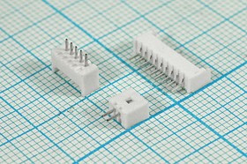 Штекер питания однорядный на 7 контактов, шаг 1.25мм, на плату; №12895 штек пит A125\1x 7\P1,25\плат\\A125-07S\