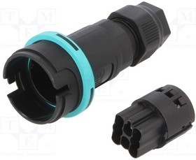 THB.405.A8A, Разъем: питания AC, зажим под винт, "папа", TH405, 7-13,5мм, 400В