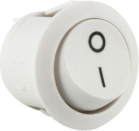 MP004437, Клавишный переключатель, SPST, Без Подсветки, Панель, Белый