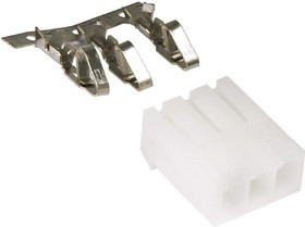 PHU- 3 (DS1072-3 F), Розетка кабельная с контактами 3.96мм 3pin