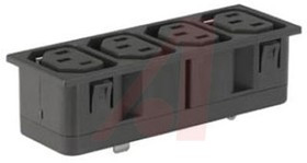 4752.5200, F Snap-In IEC Connector Socket, 10A, 250 V