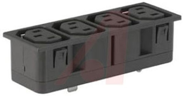 4752.5200, F Snap-In IEC Connector Socket, 10A, 250 V