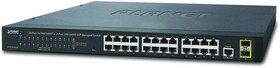 Коммутатор GS-4210-24T2S управляемый коммутатор IPv4/IPv6, 24-Port 10/100/1000Base-T + 2-Port 100/1000MBPS SFP L2/L4 SNMP Manageable Gigabit