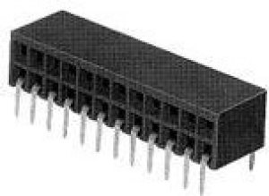 3-535512-0, Conn Socket Strip SKT 60 POS 2.54mm Solder RA Side Entry Thru-Hole Box/Tube