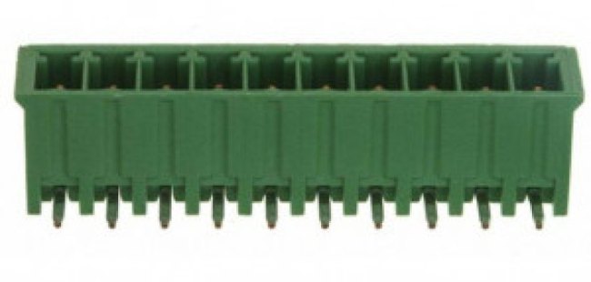 1-284512-0, Pluggable Terminal Blocks HEADER 10P R/A 3.5mm