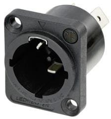 NAC3MPX-WOT-TOP, Appliance Inlet Connector, Insulated, Outlet, 2 + PE Contacts, Tab Terminal NAC3MPX-WOT-TOP, Appliance Inlet Connector, Insulated, Outlet, 2 + PE Contacts, Tab Terminal