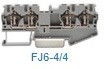 FJ6-4/4/G, 2in2out/800V/40A/4мм2 Проходная клемма серии FJ6
