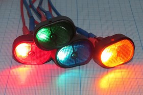 Автомобильный овальный выключатель жёлтый,с подсветкой 12В/30А, c фиксацией; №2095 Y Пкл\12\30\ON-OFF\d12,2\ чер\ILжел\\3T\R13-133B\