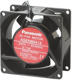 ASEN80415, AC Axial Fan, 220 В, Square, 80 мм, 38 мм, Качения