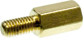 PCHSN- 8, стойка для печатной платы латунная М3 шестигранная (L-KLS8-DBL-M3-E4.7-L08)