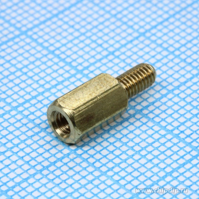 PCHSN- 8, стойка для печатной платы латунная М3 шестигранная (L-KLS8-DBL-M3-E4.7-L08) PCHSN- 8, стойка для печатной платы латунная М3 шестигранная (L-KLS8-DBL-M3-E4.7-L08)