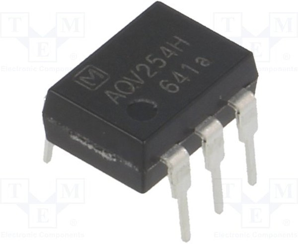 AQV254H, AQV Series Solid State Relay, 150 mA Load, PCB Mount, 400 V ac/dc Load AQV254H, AQV Series Solid State Relay, 150 mA Load, PCB Mount, 400 V ac/dc Load