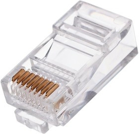 Вилка RJ-45 (8P8C) PLUG3UP6/10 универсальная кат.5e, контакты 6 микродюймов"" (10 шт.)