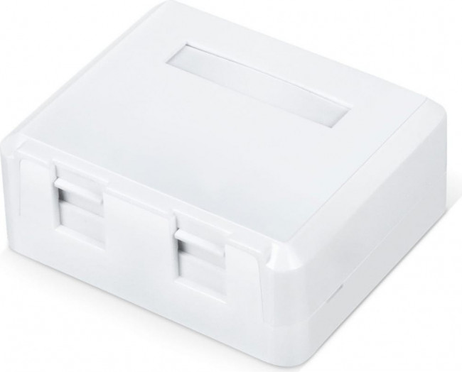 Корпус настенной розетки WR-MB-2 для установки 2-х вставок типа Keystone Jack бел. WRline 505220