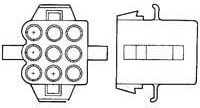 880124, Pin &amp; Socket Connectors 9 CIR PLUG 140DIA PANEL MT NAT