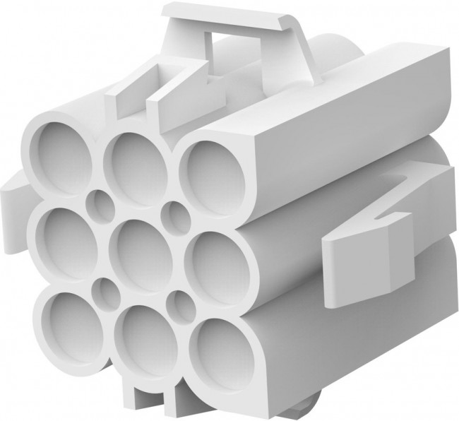 880124, Pin &amp; Socket Connectors 9 CIR PLUG 140DIA PANEL MT NAT