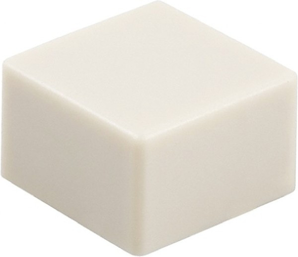B32-1300, Клавиша, квадратная, слоновая кость, 12x12мм, B3F-4, B3F-5, B3W
