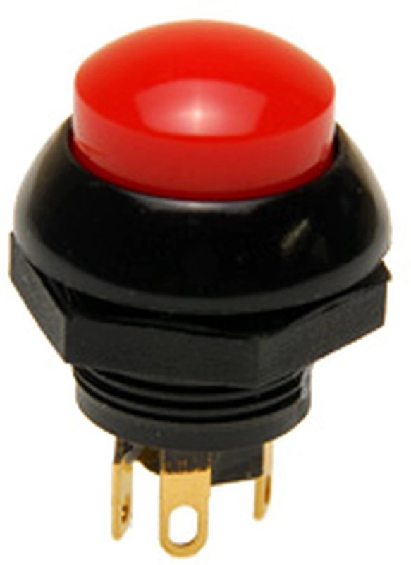P9-213121, Pushbutton Switches 5A Red Raised Dome 2 Circuit Solder P9-213121, Pushbutton Switches 5A Red Raised Dome 2 Circuit Solder