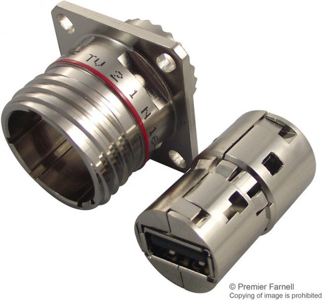 USBF TV 21 N, Адаптер USB, Гнездо USB Типа A, Гнездо USB Типа A, USB 2.0, IP67, USBFTV