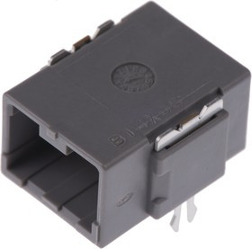 MX34003NF1, MX34 Series Right Angle Through Hole PCB Header, 3 Contact(s), 2.2mm Pitch, 1 Row(s), Shrouded