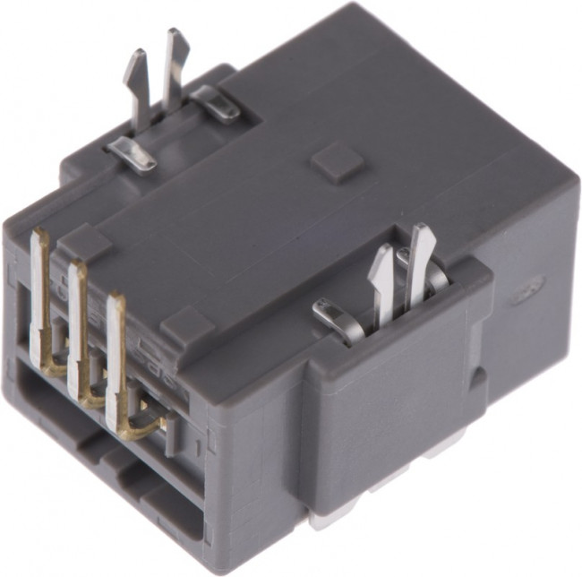 MX34003NF1, MX34 Series Right Angle Through Hole PCB Header, 3 Contact(s), 2.2mm Pitch, 1 Row(s), Shrouded