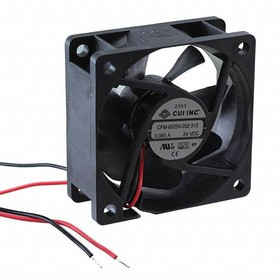 CFM-6025V-252-312, DC Fans 24Vdc 1.92W 27CFM DC Axial 60x60x25mm