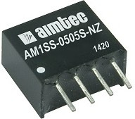 AM1SS-0515S-NZ, Преобразователь: DC/DC, 1Вт, Uвх: 4,5-5,5В, 15ВDC, Iвых: 67мА