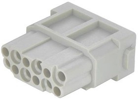Socket contact insert, DD, 12 pole, unequipped, crimp connection, 09140123102 Socket contact insert, DD, 12 pole, unequipped, crimp connection, 09140123102
