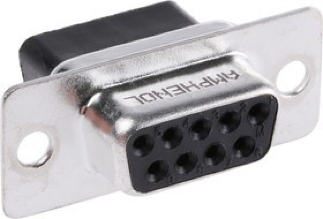 L177RRE09S, L177RR 9 Way Cable Mount D-sub Connector Socket, 2.74mm Pitch