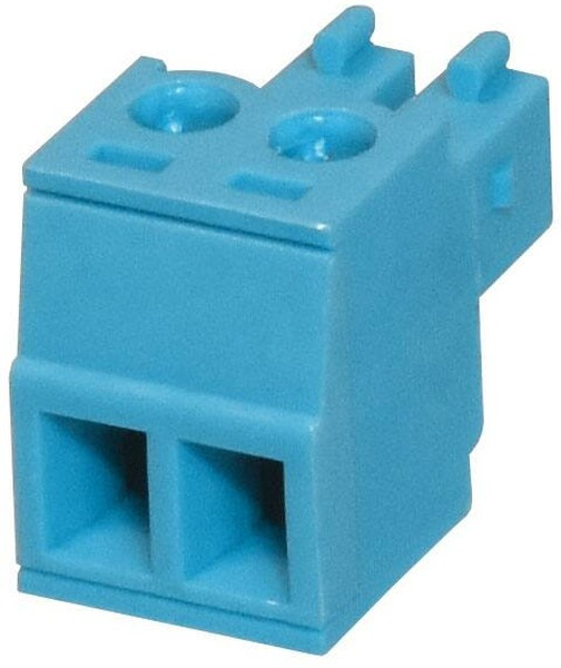 TBP02P1-381-02BE, Pluggable Terminal Blocks Terminal block, pluggable, 3.81, plug, 2 pole, slotted screw, blue