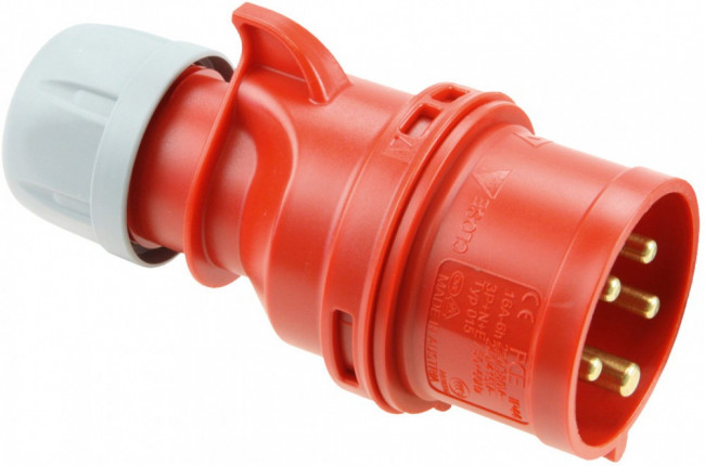 014-6, Разъем: питания AC, трехфазный; вилка; "папа"; 16А; 400ВAC
