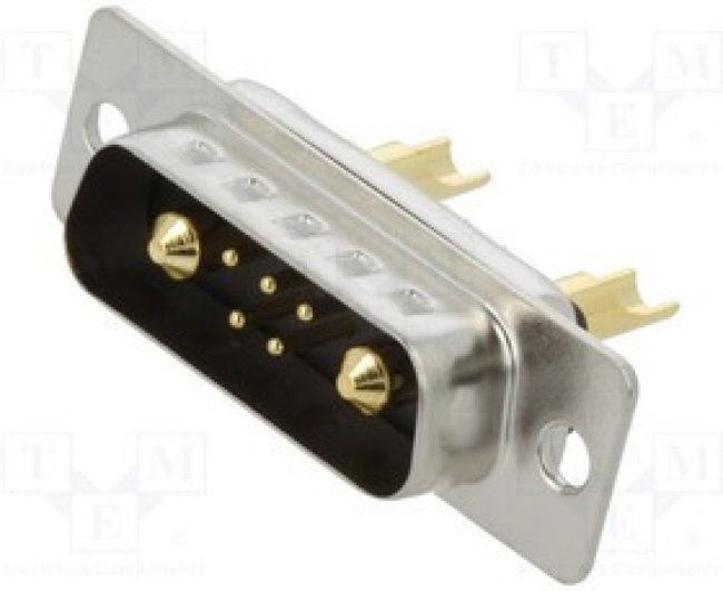 MHCDS7W2P2, Special D-Sub; PIN: 7(2+5); plug; male; for cable; soldering; MHCD MHCDS7W2P2, Special D-Sub; PIN: 7(2+5); plug; male; for cable; soldering; MHCD