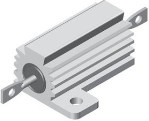 RE70G1R00C02, Wirewound Resistors - Chassis Mount 20watts 1ohms 1% Inductive