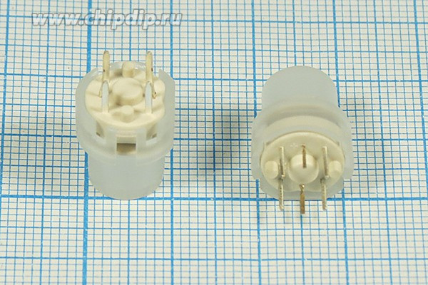 Тактовая кнопка, 12x14, алгоритм работы NO, IL2Всиний, контакты 6P, KS01-BL-4