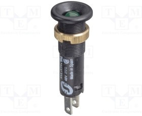 XVLA143, Индикат.лампа: LED; плоский; 48ВDC; Отв: O8мм; IP40; пластик