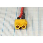 Разъем питания DC розетка , 2L, L-10см, на кабель, XT-30F