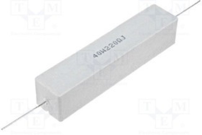 CRL40W-4R7, Резистор: проволочный, керамический, THT, 4,7Ом, 40Вт, ±5%