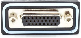 HDF-R26-213L461, D-Sub High Density Connectors 26 pin R/A solder F FL 4-40 thrd brkt HDF-R26-213L461, D-Sub High Density Connectors 26 pin R/A solder F FL 4-40 thrd brkt