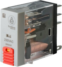 Реле 12А 1CO 230В AC тест кнопка LED SE SXG12P7