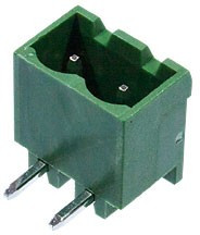 ME030-508-02P, клеммник на плату угловой шаг 5.08мм 2 контакта