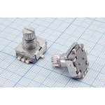 Датчик угла на 3 позиции с кнопочным выключателем, ширина 12мм, вал типа KQ, диаметром 6мм для SMD м